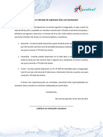 Regras para Retirada de Ingressos Resumo PDF