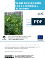 SERVIFAPA Cultivos Hortícolas en Invernadero Importancia de La Higiene y La Profilaxis