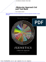 Dwnload Full Igenetics A Molecular Approach 3rd Edition Russell Test Bank PDF