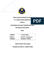 Teks Ucapan Pengetua SMK ST Joseph Mapc T5