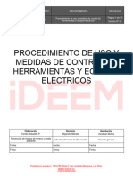 Pr-Fho-02 Procedimiento Uso y Medidas de Control y Equipos Electricas