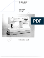 Pfaff Electronic 6520 Sewing Machine Instruction Manual