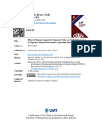 Effect of Human Capital Development Policy On Staff Performance in Nigerian National Petroleum Corporation Limited (NNPCL)