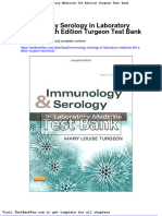 Dwnload Full Immunology Serology in Laboratory Medicine 5th Edition Turgeon Test Bank PDF