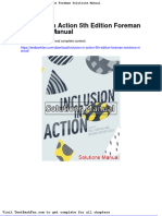 Inclusion in Action 5th Edition Foreman Solutions ManuaDwnload Full Inclusion in Action 5th Edition Foreman Solutions Manual PDF