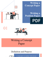 Concept Paper Position Paper and Reports