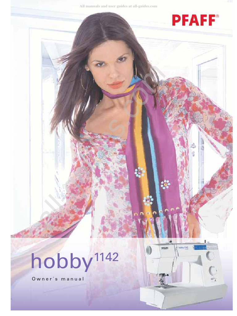 Pfaff Hobby 1142 Sewing Machine Instruction Manual PDF Sewing