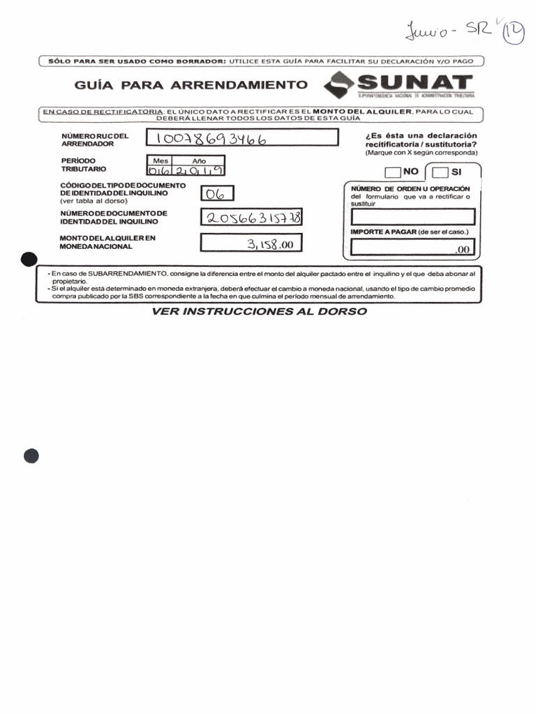 Formato de Pago de Impuestos | PDF