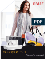 Pfaff Passport 2.0 Sewing Machine Instruction Manual