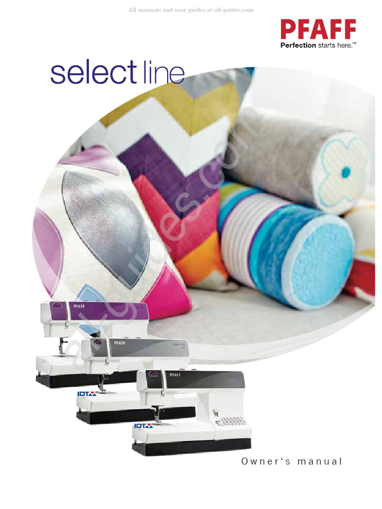 Pfaff Select Line Sewing Machine Instruction Manual | PDF | Sewing ...