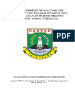 Revisi Pedoman Pengelolaan Cuti Pegawai ASN Melalui Aplikasi Simasten Sesuai Kepgub 2009