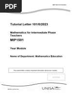 MIP 1501 Tutorial