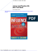 Dwnload Full Influence Science and Practice 5th Edition Cialdini Test Bank PDF