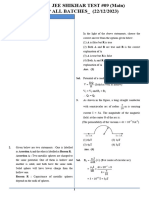 Test # 09 Jee Shikhar PCM 22.12.23 - Solutions