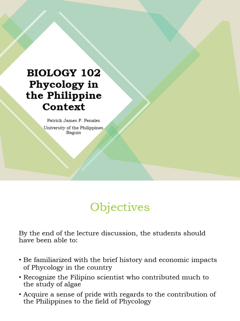 Bio 102 Lec 04 Pdf Algae Philippines