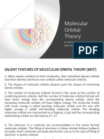 Molecular Orbital Theory: Dr. Ashima Srivastava, Dept of Chemistry, JSSATE, NOIDA