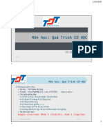 Môn học: Quá Trình CƠ HỌC