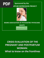 Crisis Evaluation of The Perinatal Woman PPT. Ouellette MD