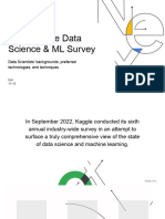 Kaggle State of Machine Learning and Data Science Report 2022