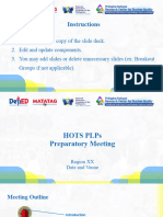 HOTS PMT and RP Meeting Slide Deck