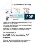 LED Flashers Circuits and Projects Using Transistor