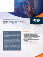 Newsletter Tax Facilities For Special Economic Zones