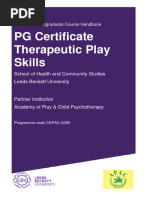 Therapeutic Play Skills PG Cert CAPAC Course Handbook 201920