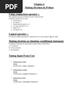 CH - 6 Making Decision in Phython Program Solution Copy Work-2