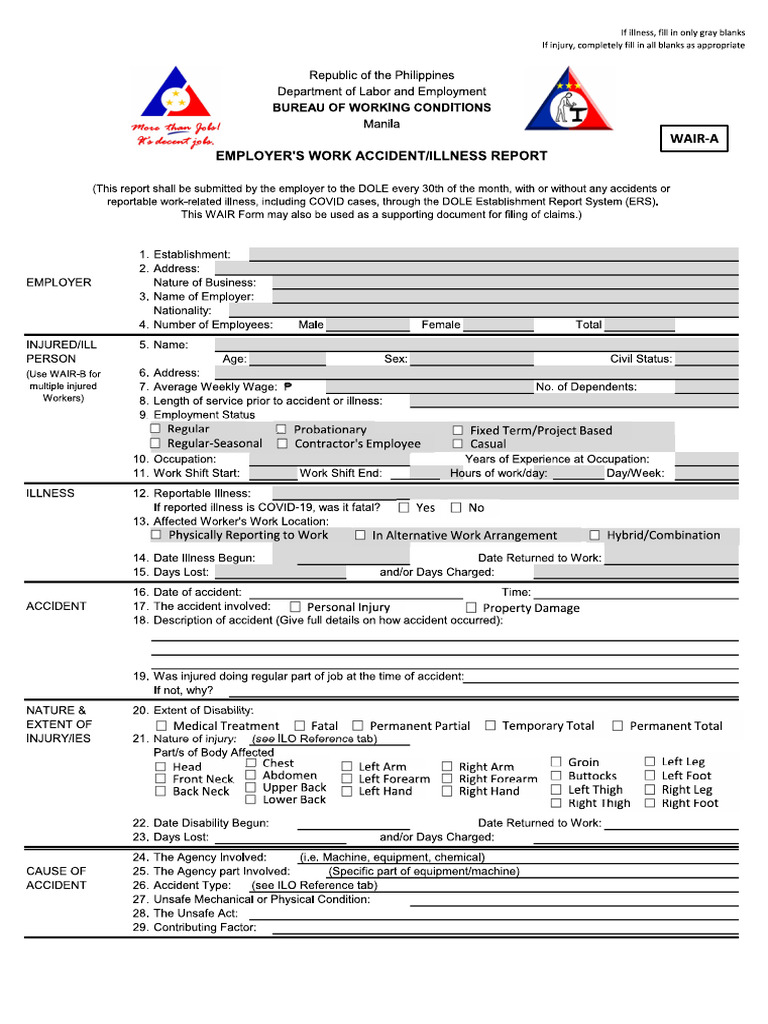 Wair Form | PDF