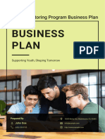 Youth Mentoring Program Business Plan