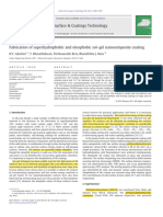 Fabrication of Superhydrophobic and Oleophobic Sol-Gel Nanocomposite Coating