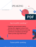 Dasar-Dasar Public Speaking