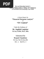 ITC Financial Analysis