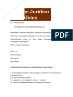 Simulado Sobre Regime Juridico de Marabá 2022