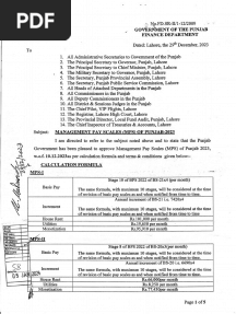 Management Pay Scales (MPS) of Punjab 2023