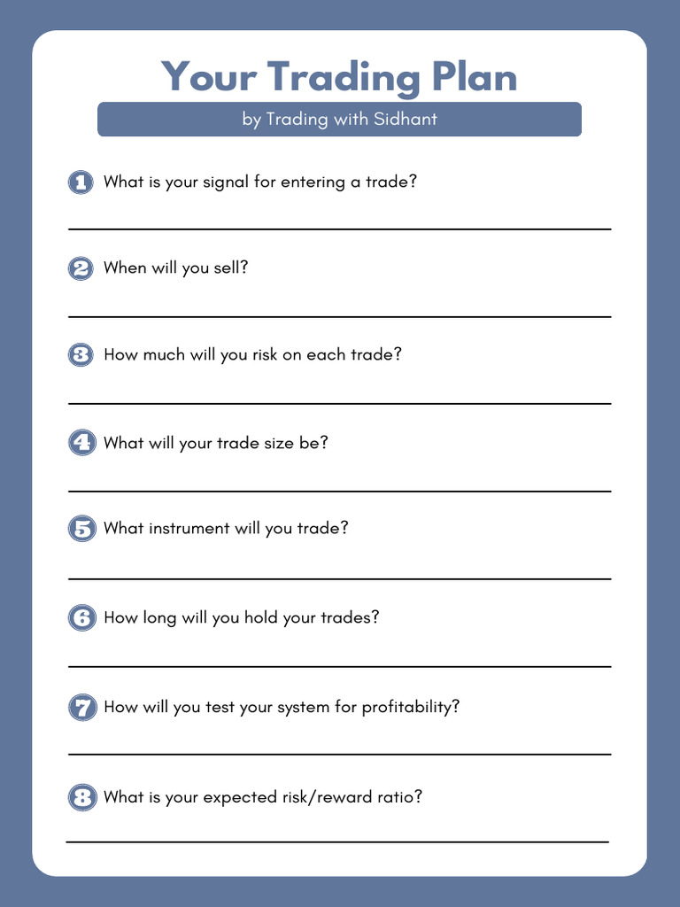 Essential Components of a Trading Plan | PDF | Business