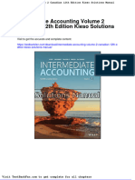 Dwnload full Intermediate Accounting Volume 2 Canadian 12th Edition Kieso Solutions Manual pdf