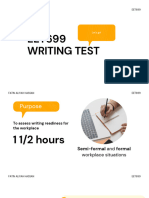 Eet699 Writing Test