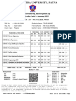 M.C.A. (Semester-III), Session (2020-22) Examination Held in January, 2023