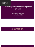 Visual Application Development EN 2013: Year Semester September