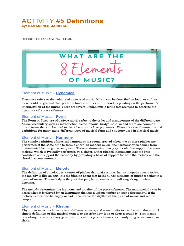 Elements Of Music Pdf