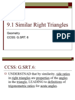 9.1 Similar Right Triangles