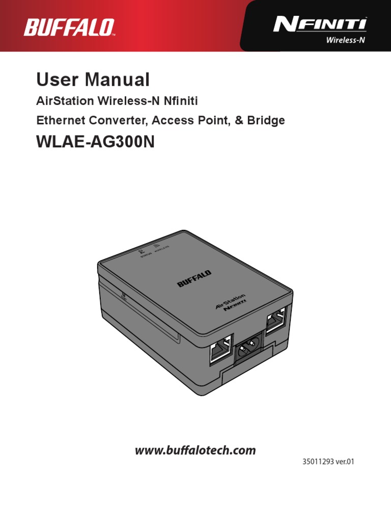 WLAE-AG300N User Manual Guide | PDF | Wireless Lan | Computer Network