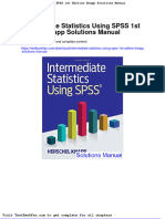 Dwnload Full Intermediate Statistics Using Spss 1st Edition Knapp Solutions Manual PDF