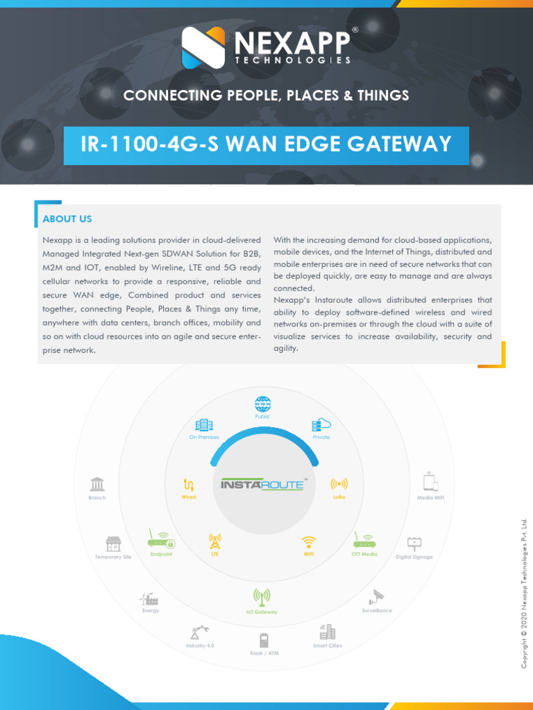 Nexapp - IR11004GS WAN Edge Gateway PDF | PDF