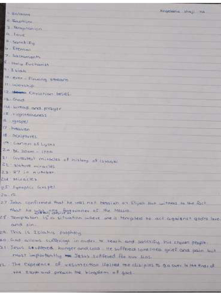 Catechism Exam Notes and Tests PDF