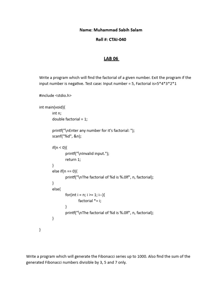 Programming Fundamentals | PDF