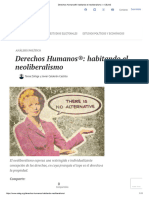 Derechos Humanos® - Habitando El Neoliberalismo - CELAG