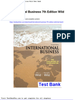 Dwnload Full International Business 7th Edition Wild Test Bank PDF