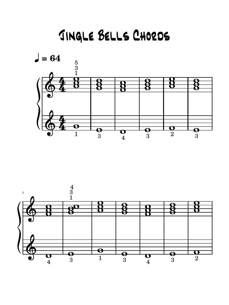 Jingle Bells Chords PDF
